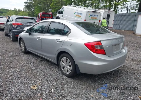 2012 Honda Civic Lx из США, поврежденный, VIN 19XFB2F57CE013066